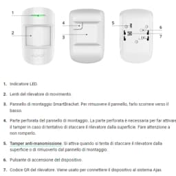Rilevatore volumetrico PIR AJAX MOTIONPROTECT - Ajax Systems (6)